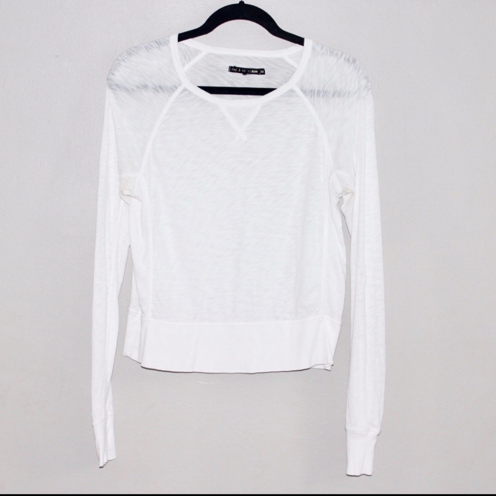 Rag & Bone White Long Sleeve Top, Size Xs